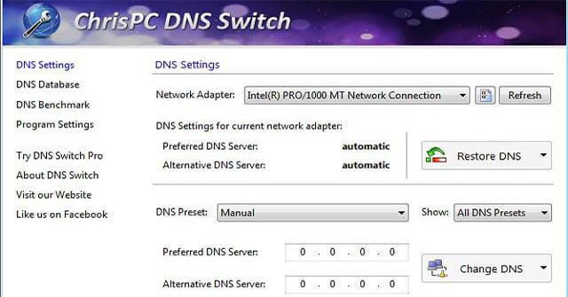 6 phần mềm thay đổi DNS tốt nhất cho Windows