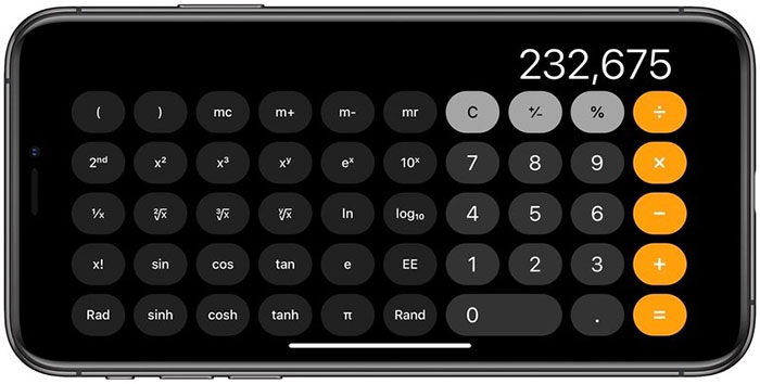 5 mẹo hay khi dùng ứng dụng Calculator trên iPhone