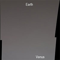 Robot NASA chụp ảnh Trái đất và sao Kim từ sao Hỏa