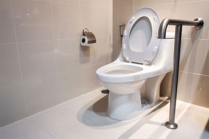 Bệnh Legionnaires được lây lan do hít phải các hạt khí vốn là nước ô nhiễm trong quá trình xả bồn cầu.