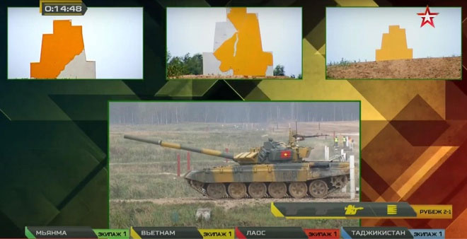 Đội xe tăng Việt Nam lần đầu vô địch bảng 2 Tank Biathlon