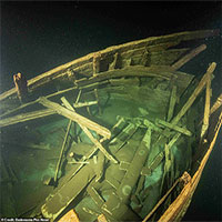 "Tàu ma" hiện hình nguyên vẹn sau 400 năm bị biển Baltic nuốt chửng