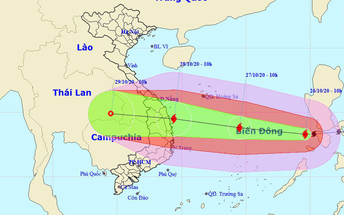 Bão Molave vào biển Đông, dự kiến sơ tán hơn 1,2 triệu dân