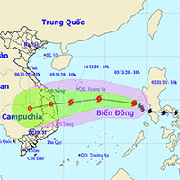 Dự kiến ngày 5/11, bão Goni đổ bộ vào Đà Nẵng - Phú Yên