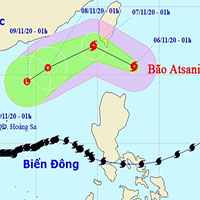 Bão Goni chưa tan, biển Đông lại xuất hiện thêm bão Atsani