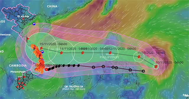Bão số 13 giật cấp 15 có tên quốc tế Vamco đang vào biển Đông - KhoaHoc.tv