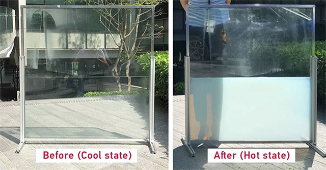 Cửa sổ trong suốt hấp thụ nhiệt ban ngày để dùng vào ban đêm