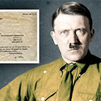 Bức thư đầy lỗi đánh máy của trùm phát xít Hitler