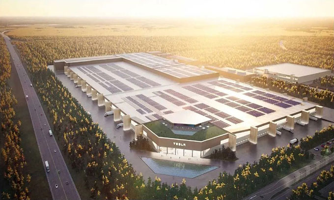 Tesla xây nhà máy pin lớn nhất thế giới