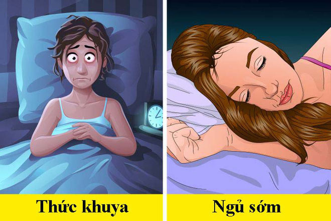 Khi đi ngủ trước hoặc sau 10h tối, cơ thể con người sẽ khác nhau thế nào?
