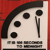 Đồng hồ ngày tận thế đứng ở mức "100 giây đến nửa đêm"