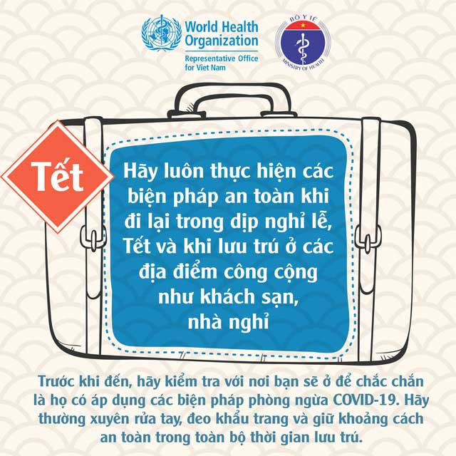 Cách đón Tết an toàn trong mùa dịch theo khuyến cáo của WHO, Bộ Y tế