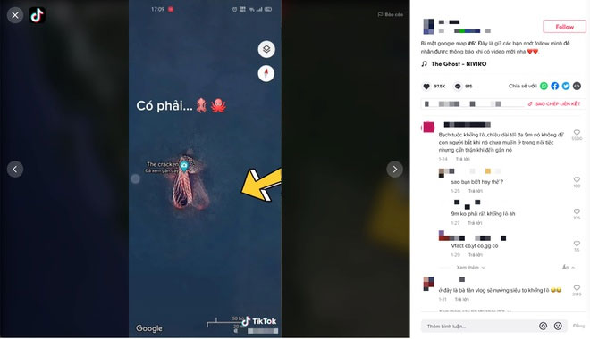 Sự thật về ảnh bạch tuộc khổng lồ trên Google Maps