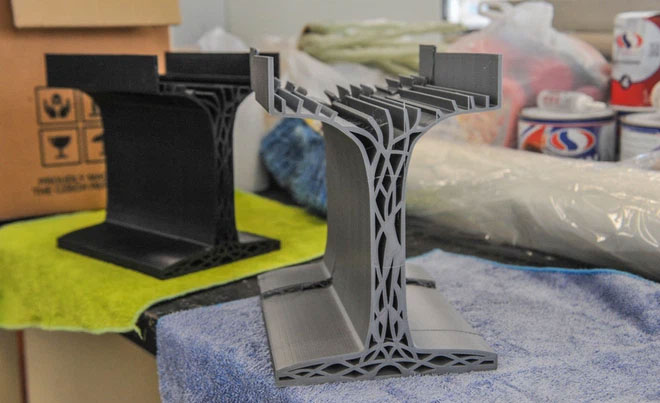 Phát triển thành công dầm bê tông làm từ công nghệ in 3D
