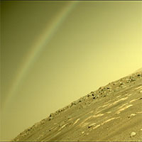 Tàu thăm dò Perseverance chụp được ảnh "cầu vồng trên sao Hỏa"