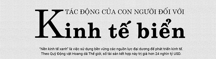 Tác động của con người đối với kinh tế biển