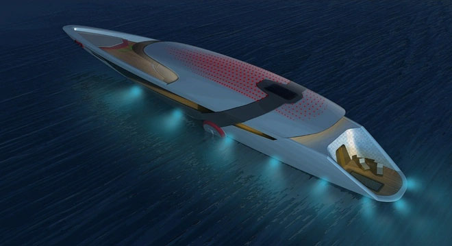 Tesla sẽ sản xuất siêu du thuyền có khả năng tự sạc điện