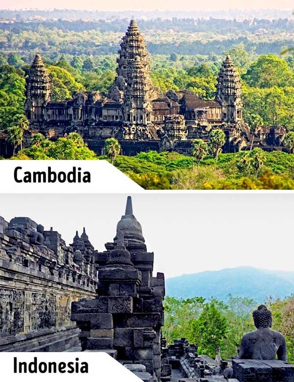 Ngỡ ngàng với cặp cảnh quan kỳ vĩ nổi tiếng thế giới giống nhau đến không ngờ