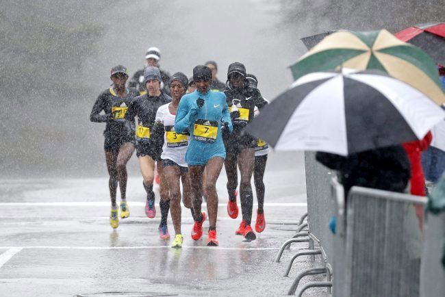 Giải Boston Marathon ngày 16/4/2018.