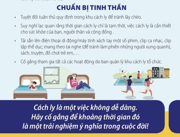 Cần chuẩn bị những gì khi đi cách ly tập trung?