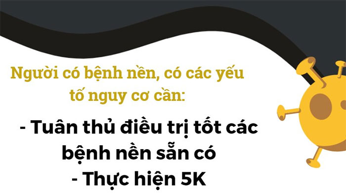 Mắc covid-19 sẽ nguy hiểm hơn nếu đang có các nhóm bệnh nền chính này