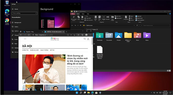 Những thay đổi trên giao diện của Windows 11