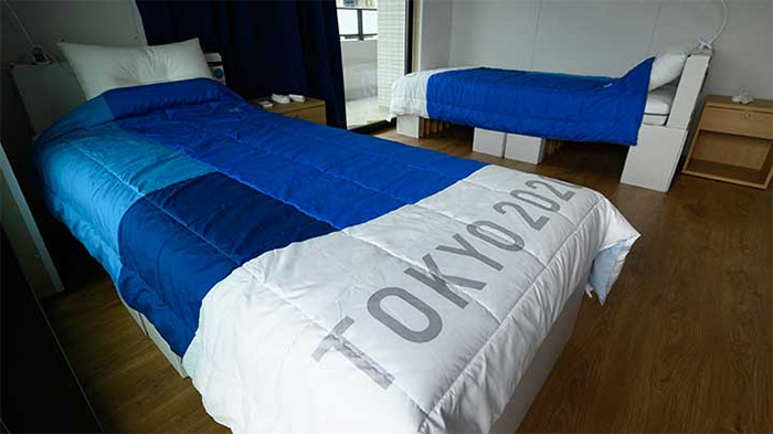 “Giường chống chuyện ấy” ở Olympic Tokyo chịu được trọng lượng 200kg