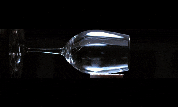 Gav đã sử dụng âm lượng cực lớn để làm vỡ ly rượu.