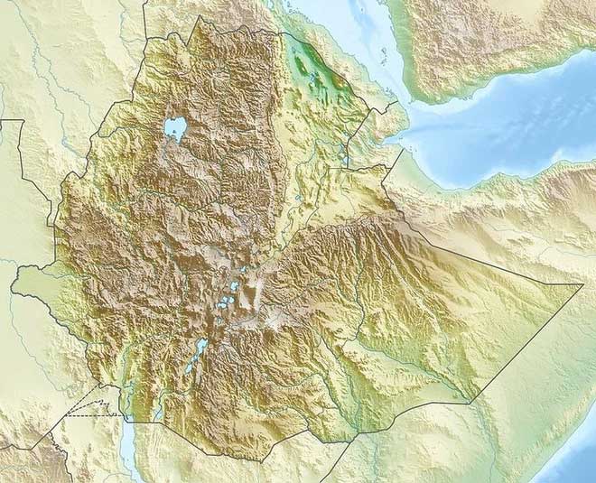 Danakil Depression - khu vực phía bắc của Tam giác Afar, Ethiopia.