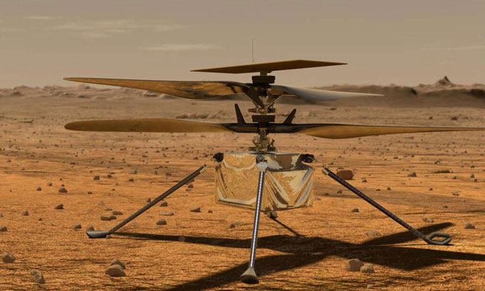 Trung Quốc phát triển trực thăng sao Hỏa giống NASA