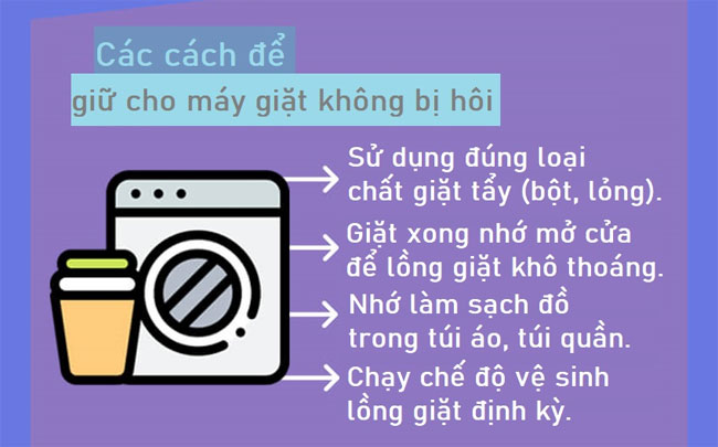 Tại sao lồng máy giặt lại bị hôi?