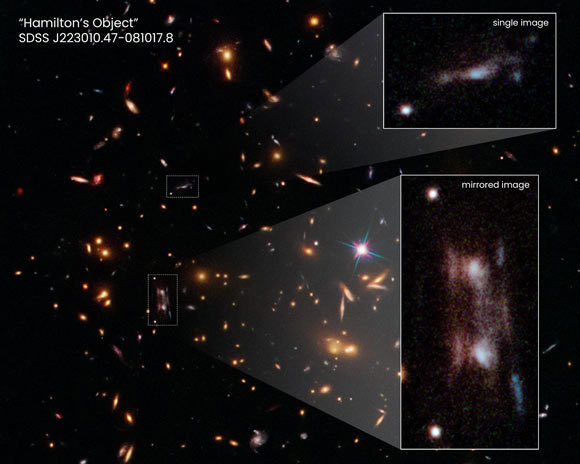 NASA/ESA chụp được “quái vật” bẻ cong không thời gian, “xé” thiên hà làm 3