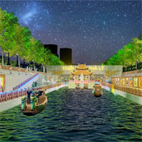 Hình ảnh mô phỏng “Công viên Lịch sử - Văn hoá - Tâm linh" sông Tô Lịch