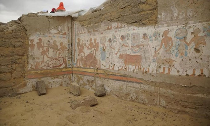 Phát hiện lăng mộ vị quan quản lý quốc khố của pharaoh Ai Cập