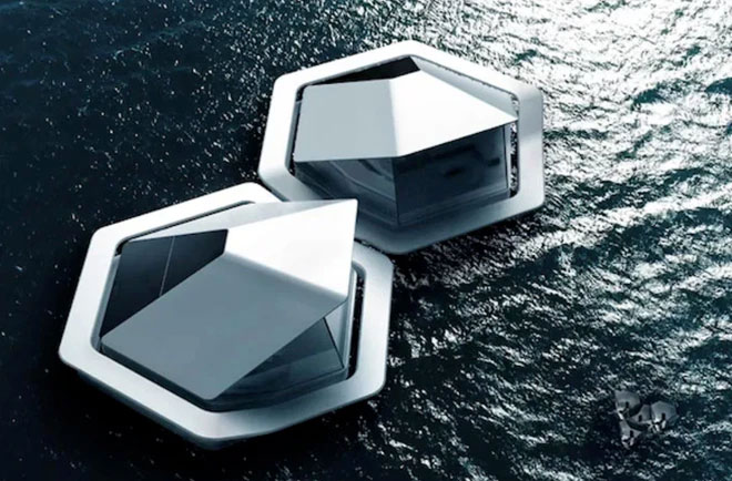 Mô hình nhà ở trên biển với sự hợp tác của các nhà khoa học viễn tưởng