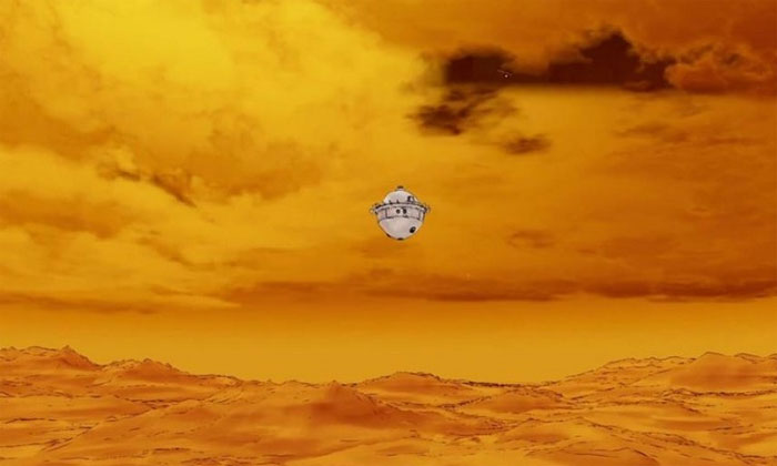NASA mô phỏng tàu vũ trụ rơi xuống 