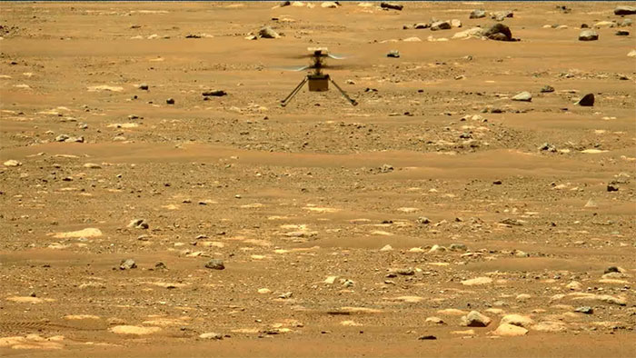 NASA công bố video máy bay trinh thám mini bay trên sao Hỏa