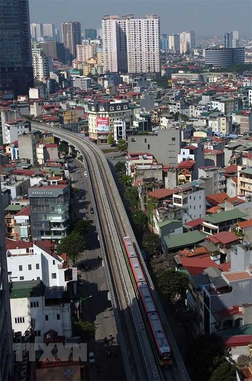 Hà Nội vận hành thử đoàn tàu tuyến metro Nhổn-ga Hà Nội