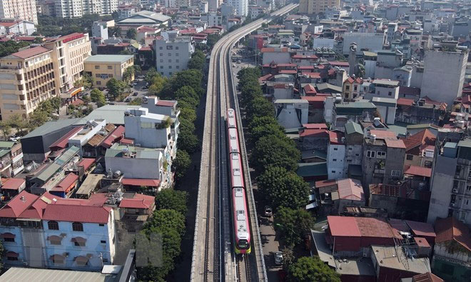 Hà Nội vận hành thử đoàn tàu tuyến metro Nhổn-ga Hà Nội