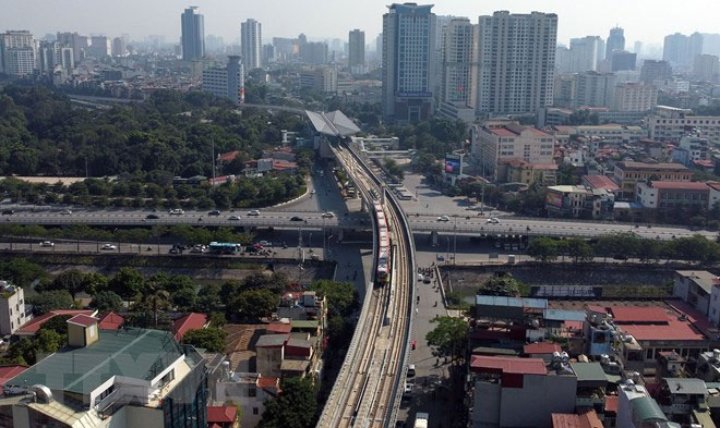 Hà Nội vận hành thử đoàn tàu tuyến metro Nhổn-ga Hà Nội