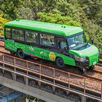Xe buýt chạy được trên đường sắt tại Nhật Bản bắt đầu đi vào hoạt động