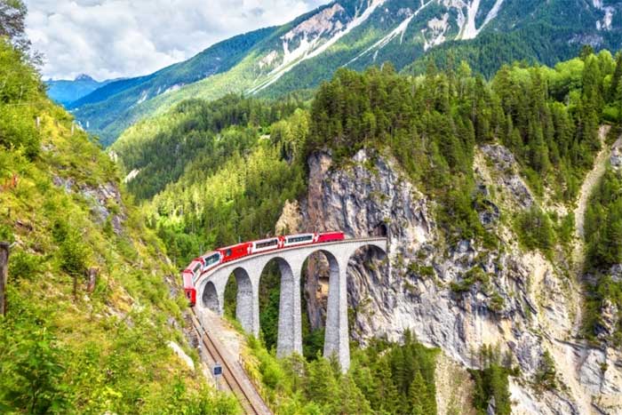 Switzerland's Glacier Express is the slowest high-speed train in the world