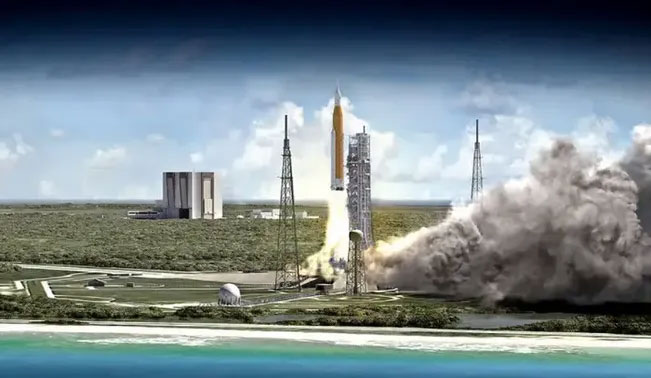 NASA sẽ phóng tên lửa SLS, khởi động cho kỷ nguyên Artemis. 