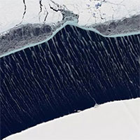 Chiêm ngưỡng hiện tượng "tua băng" hiếm gặp ở Nam Cực