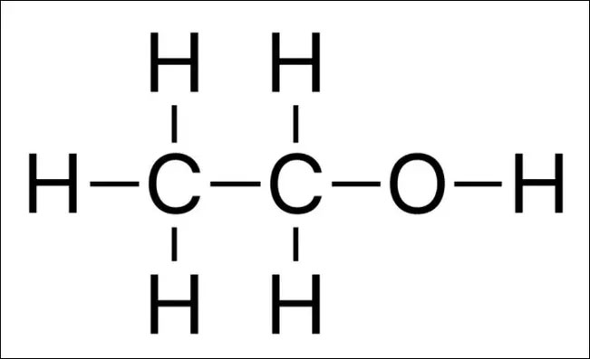 Công thức đường liên kết của etanol
