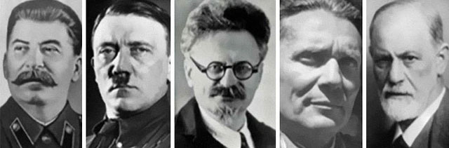 Hitler, Tito, Stalin, Trotsky và Freud