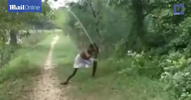 Người đàn ông "điên cuồng" quật chết rắn hổ mang chúa, lý do khiến ai cũng rưng rưng nước mắt