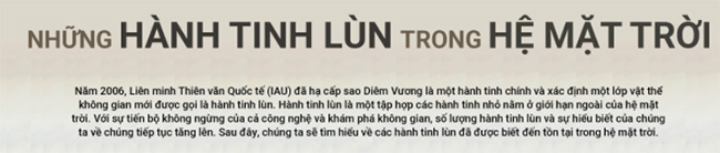 Những điều bất ngờ về các hành tinh lùn