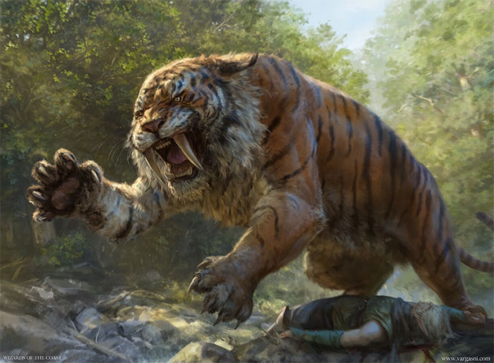 Hổ răng kiếm sống cách đây 10.000 năm tại khu vực Bắc Mỹ