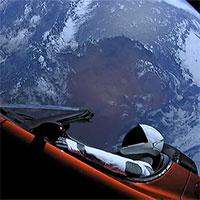 Chiếc Tesla được Elon Musk phóng lên trời đang ở đâu?